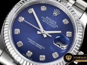 RDJ0267B - DateJust Jub Flt SSSS Dark Blue Diam BP A3135 Mod - 09.jpg